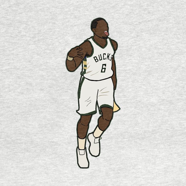 Eric Bledsoe 3 Point Celebration - NBA Milwaukee Bucks by xavierjfong